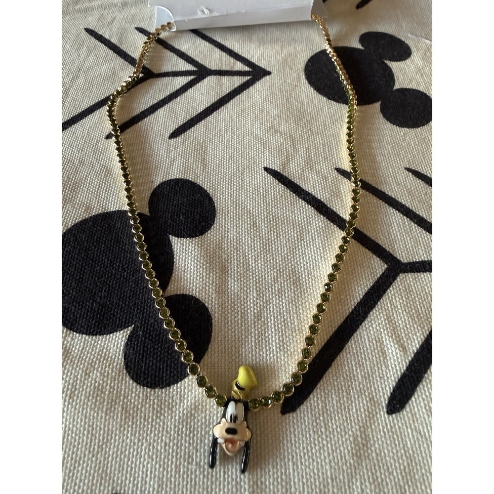 BAUBLEBAR X Disney Goofy  Charm Necklace Gold With Green - Goofy- Brand NEW